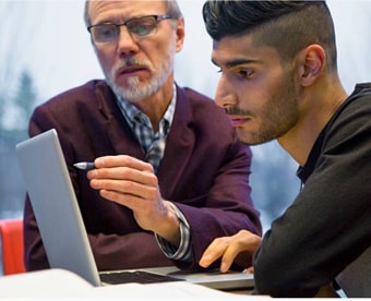 Professor and student
