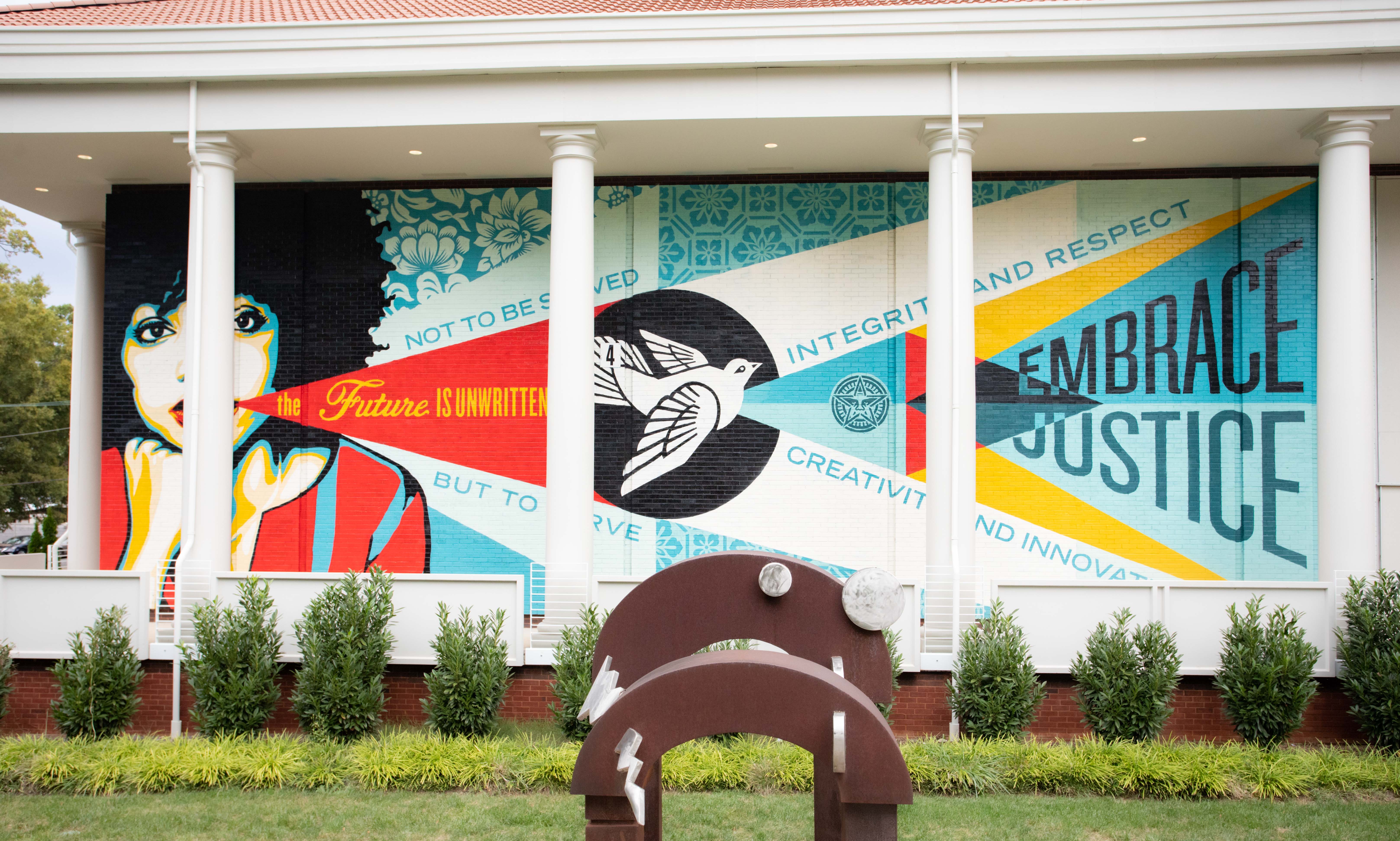Shepard Fairey Embrace Justice Mural