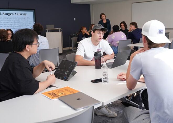 Students in class