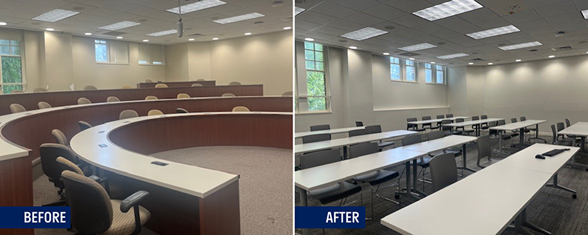 Before & After - Sykes classroom
