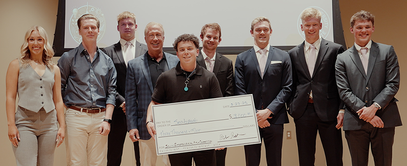 Group photo of Pitch Competition winners