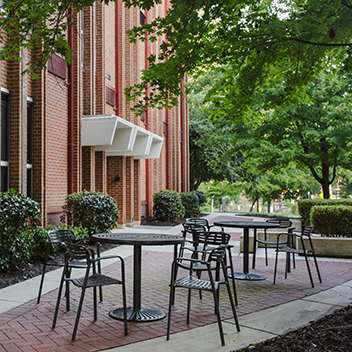 Barnhardt courtyard