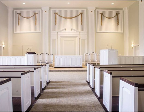 Inside the Belk Chapel