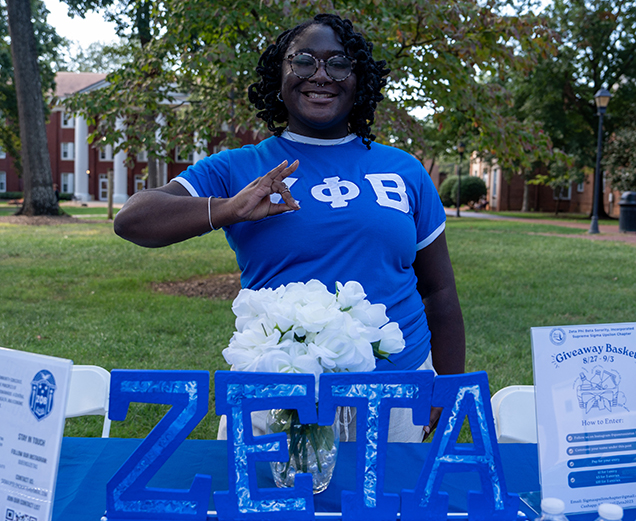 Zeta Phi Beta table