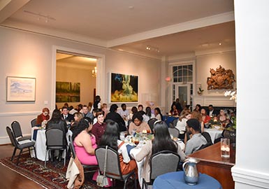 Students at Boar's Head Banquet