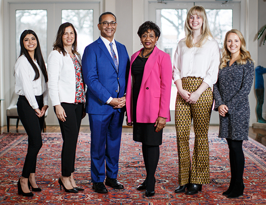 BWOY Students with Tanya Blackmon and President Lugo