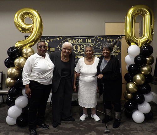 Pam Pompey at Mother's 90th Birthday Celebration