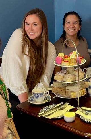 Lily Knecht at High tea