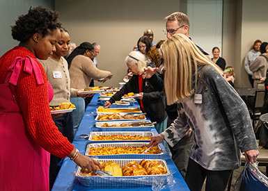 Soul Food Shabbat 2026 food line