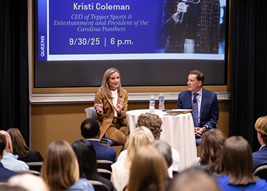 Kristi Coleman speaking at Leaders in Action event