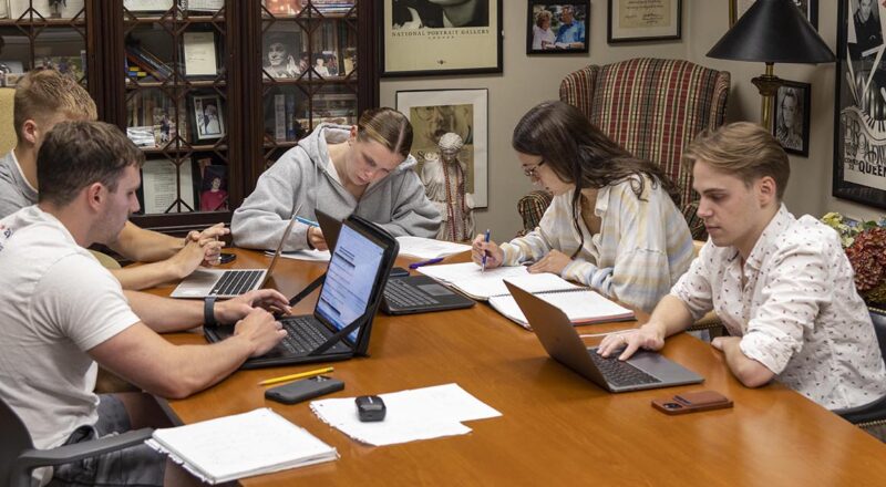 Study group in Library room