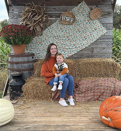 Danielle Evans-Clan with son