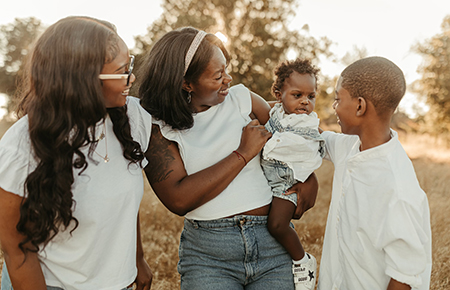 Kendra Rose with family