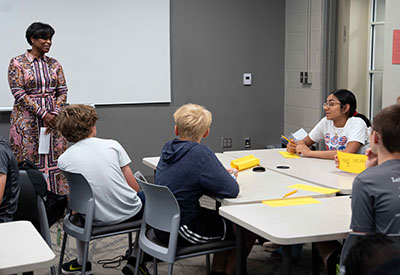 Kenitra Horsley speaking at AI camp